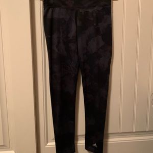 Dark floral Adidas leggings
